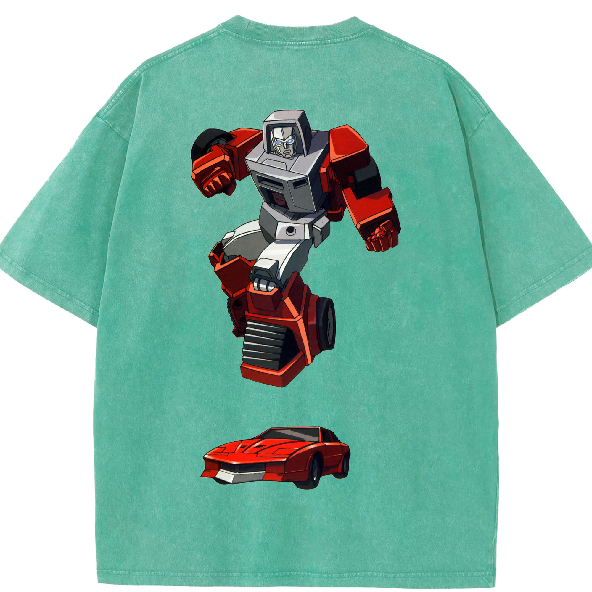 （画像用）  綿100% ヴィンテージ風 半袖Tシャツ（背面プリント）